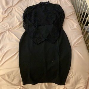 Windsor Black Lace Long Dress